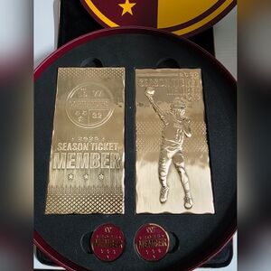 Washington Commanders Season Ticket Holder Plaques.